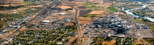 Laurel, MT from above